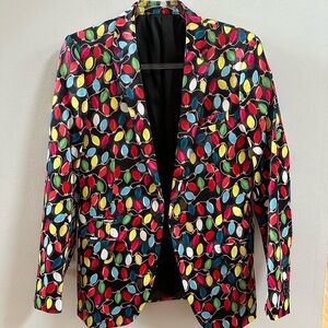 Festive Christmas light suit jacket